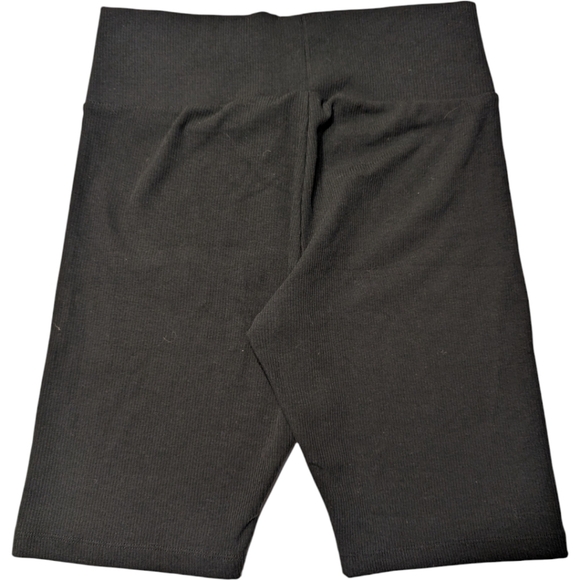 Adidas Ribbed Shorts High Waisted Black in Size L - Picture 5 of 8
